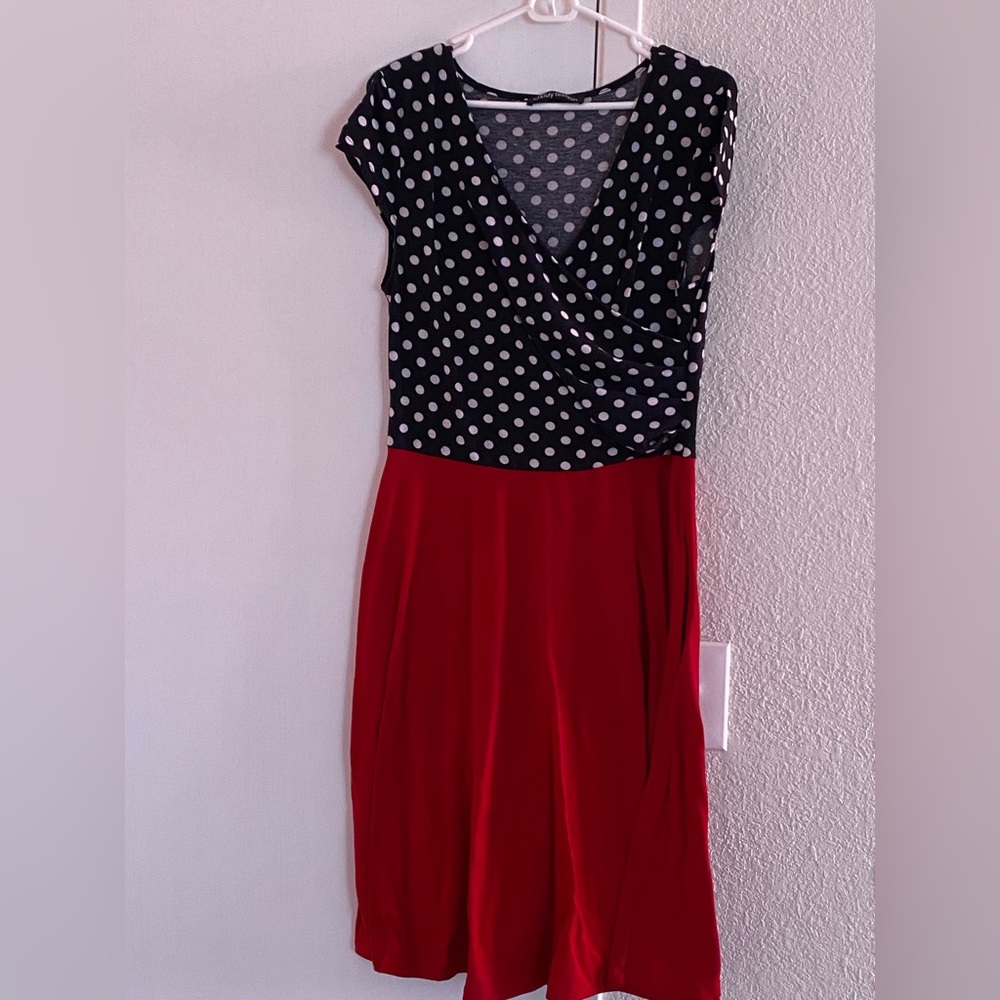 Oxiuly fashion Vintage Dot Tea Dress